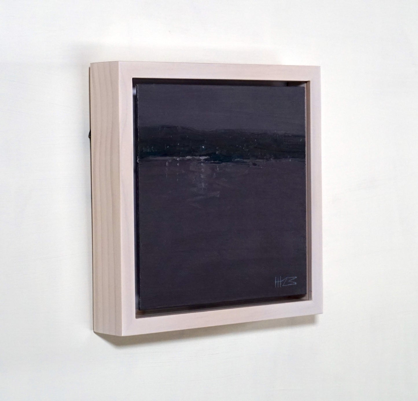 Gray across the bay- 18x18cm / Oil painting on canvas panel