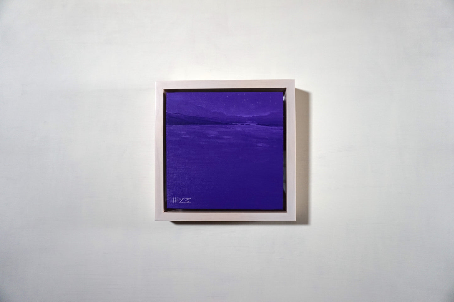 Purple light- 18x18cm / Oil painting on canvas panel
