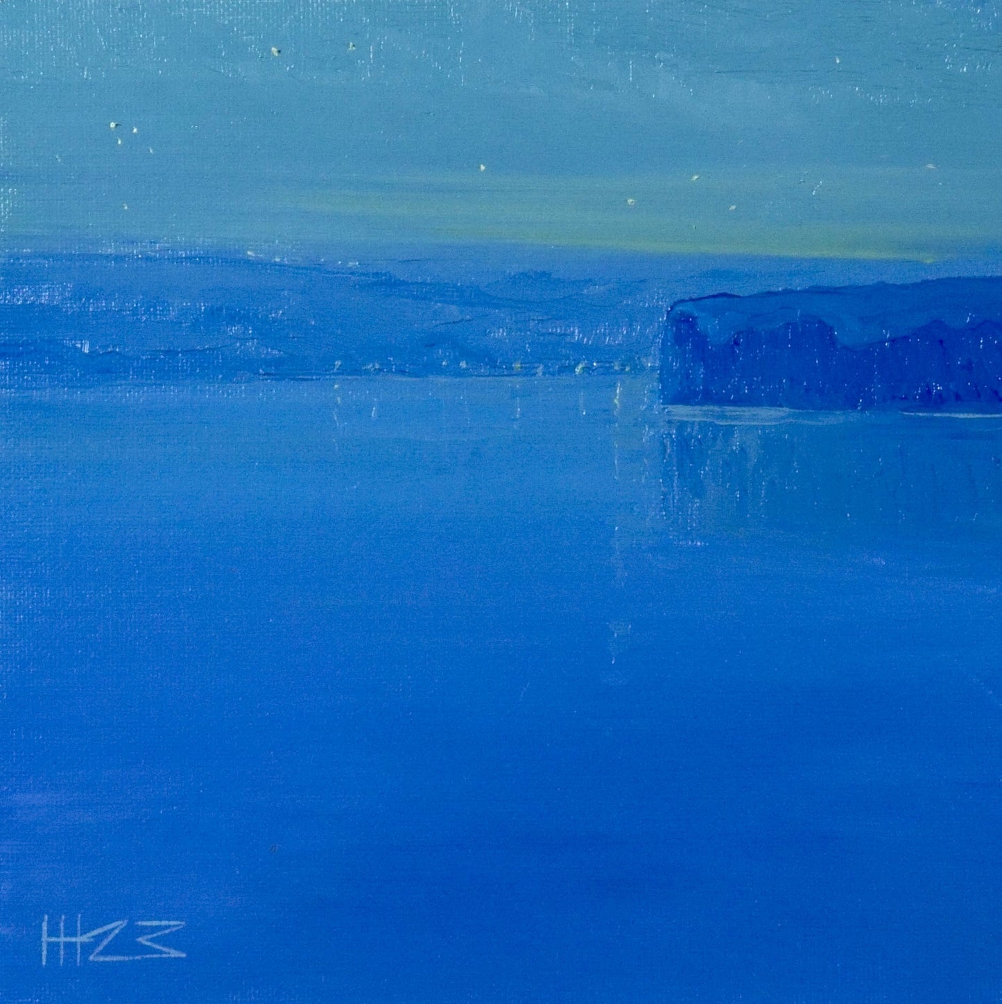 First light- 20x20cm / Oil painting on canvas panel