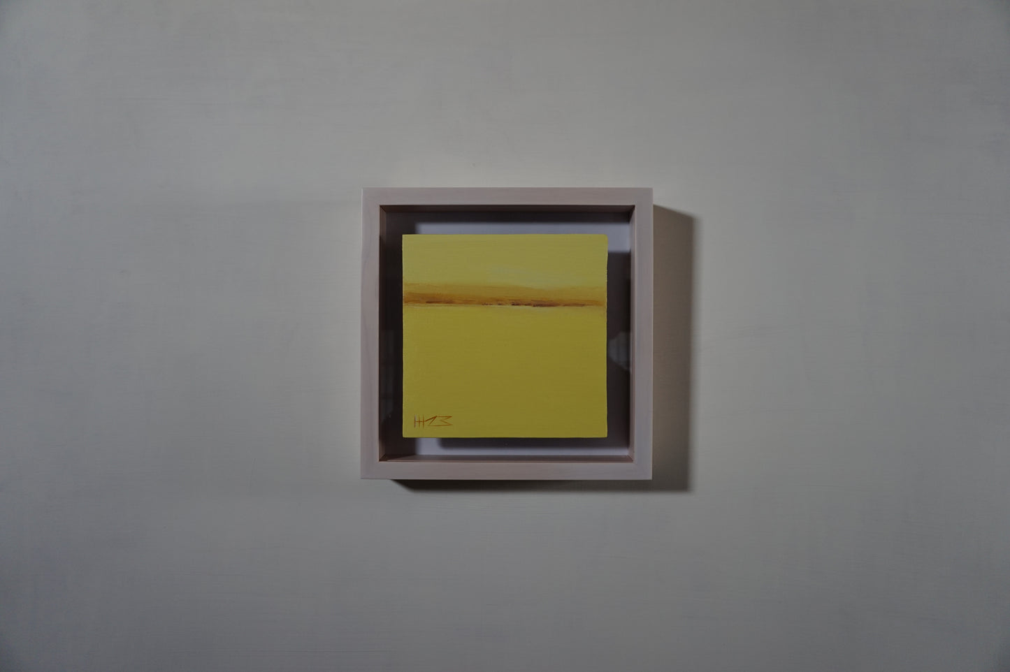 Yellow haze- 15x15cm / Oil painting on canvas panel