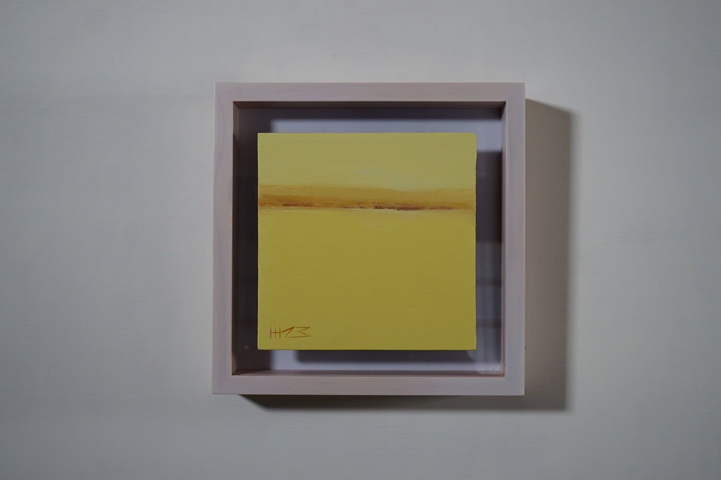 Yellow haze- 15x15cm / Oil painting on canvas panel