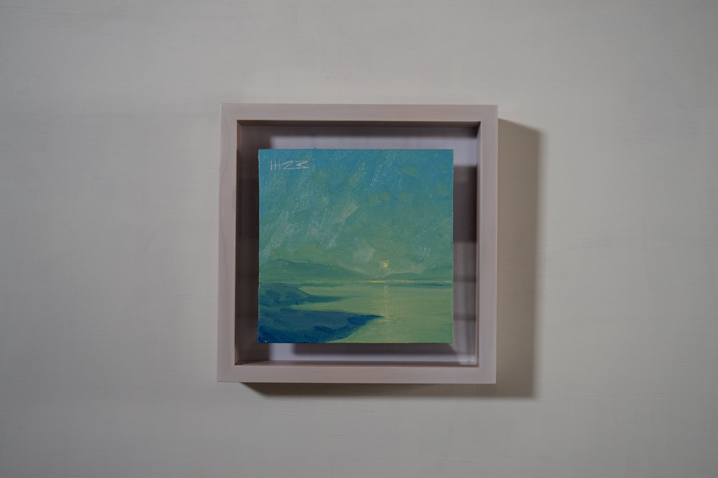 The last sun- 15x15cm / Oil painting on canvas panel