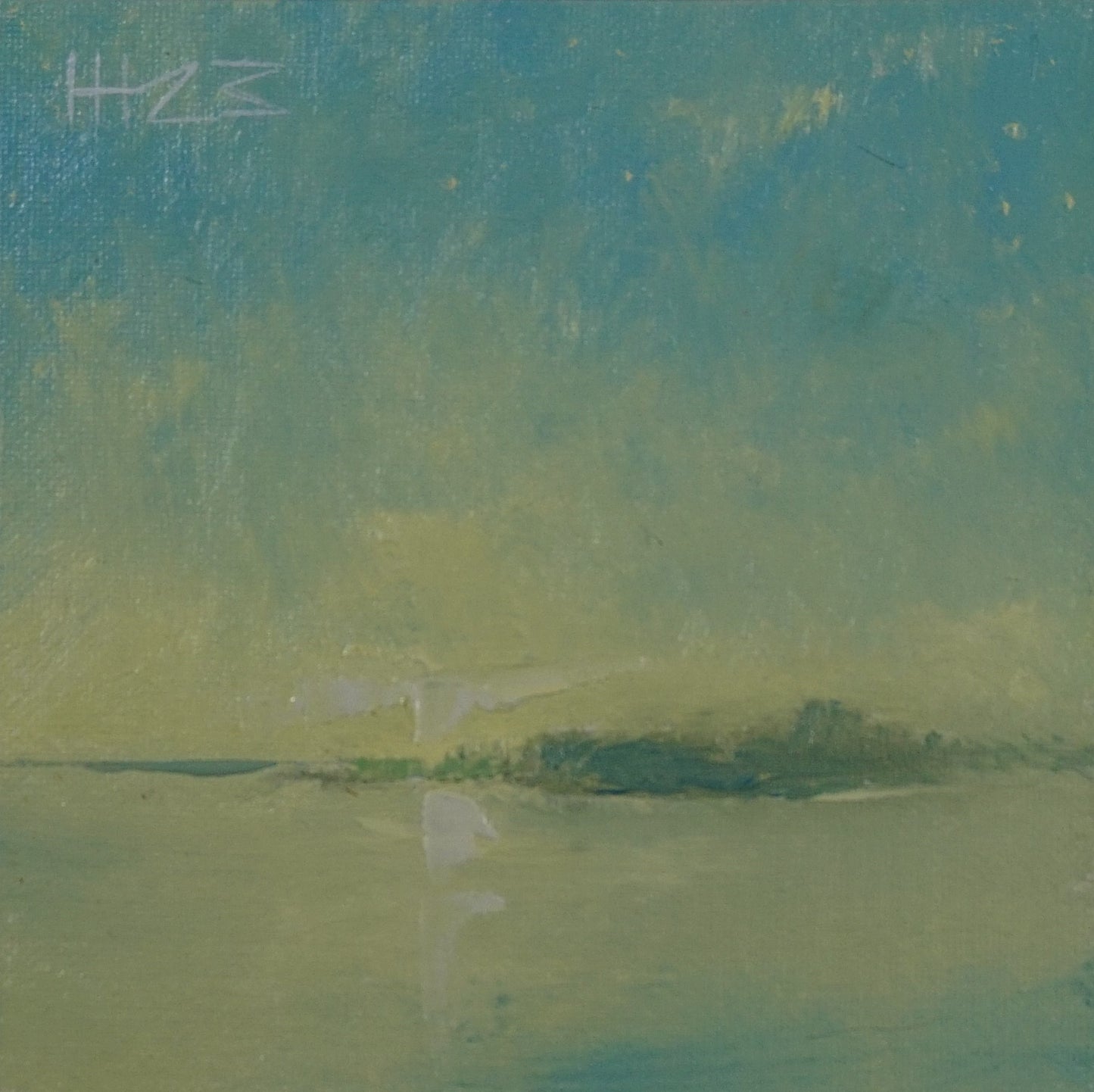 Little island- 15x15cm / Oil painting on canvas panel