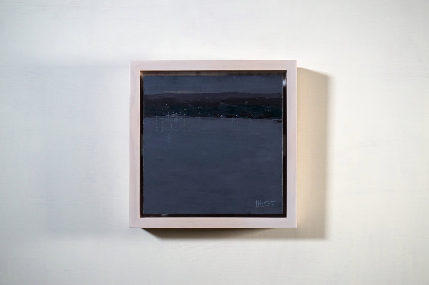 Calm grays- 18x18cm / Oil painting on canvas panel