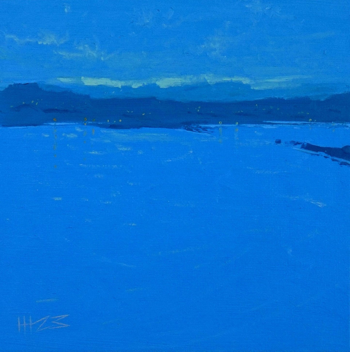 Breaking dawn- 18x18cm / Oil painting on canvas panel