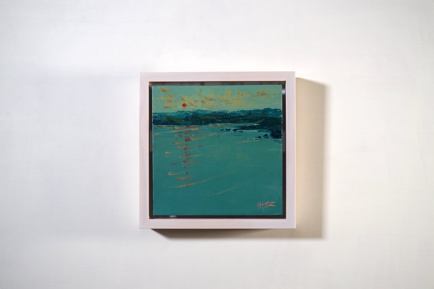 Dark sun- 18x18cm / Oil painting on canvas panel