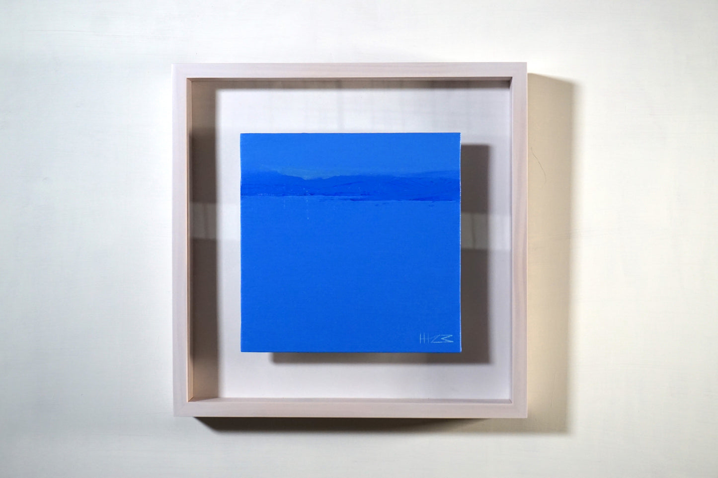Gentle blue- 20x20cm / Oil painting on canvas panel