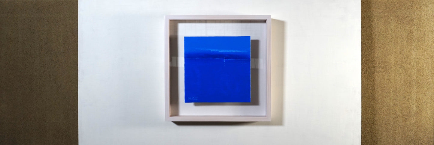 Blue dawn- 20x20cm / Oil painting on canvas panel