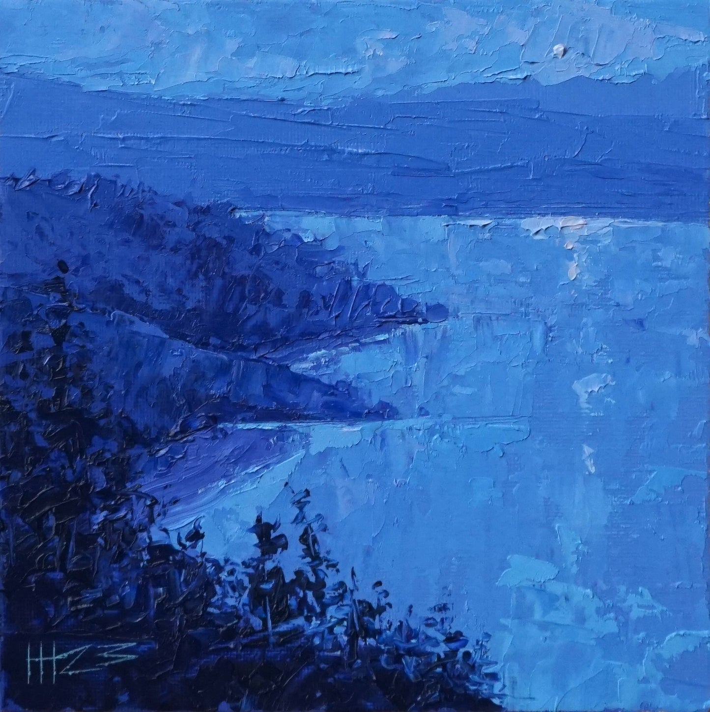 Natural comfort- 18x18cm / Oil painting on canvas panel