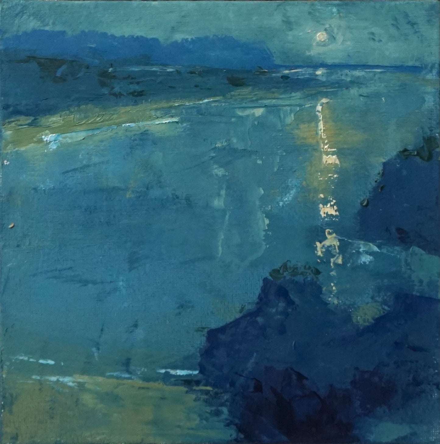Feeling the elements- 18x18cm / Oil painting on canvas panel