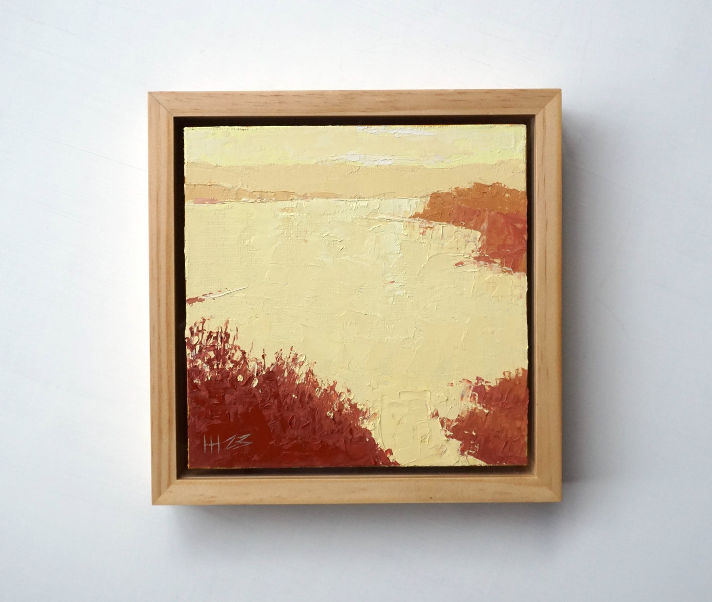 At the end of a beautiful day- 18x18cm / Oil painting on canvas panel
