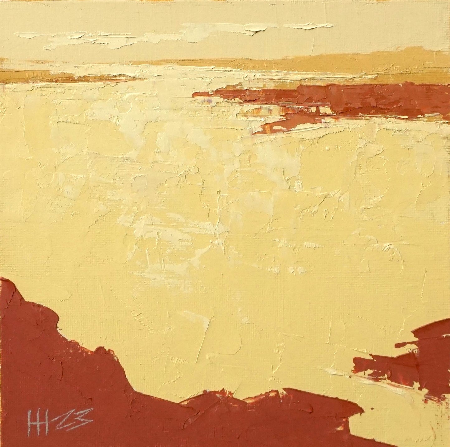Heat - 18x18cm / Oil painting on canvas panel