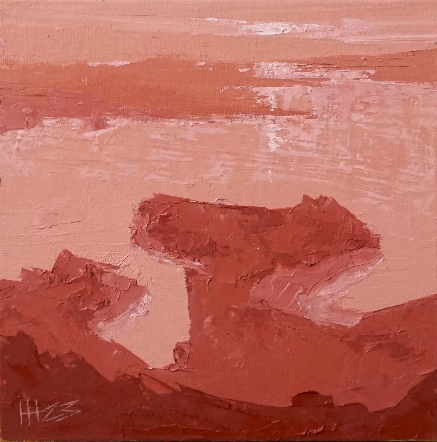 Gentle light - 18x18cm / Oil painting on canvas panel