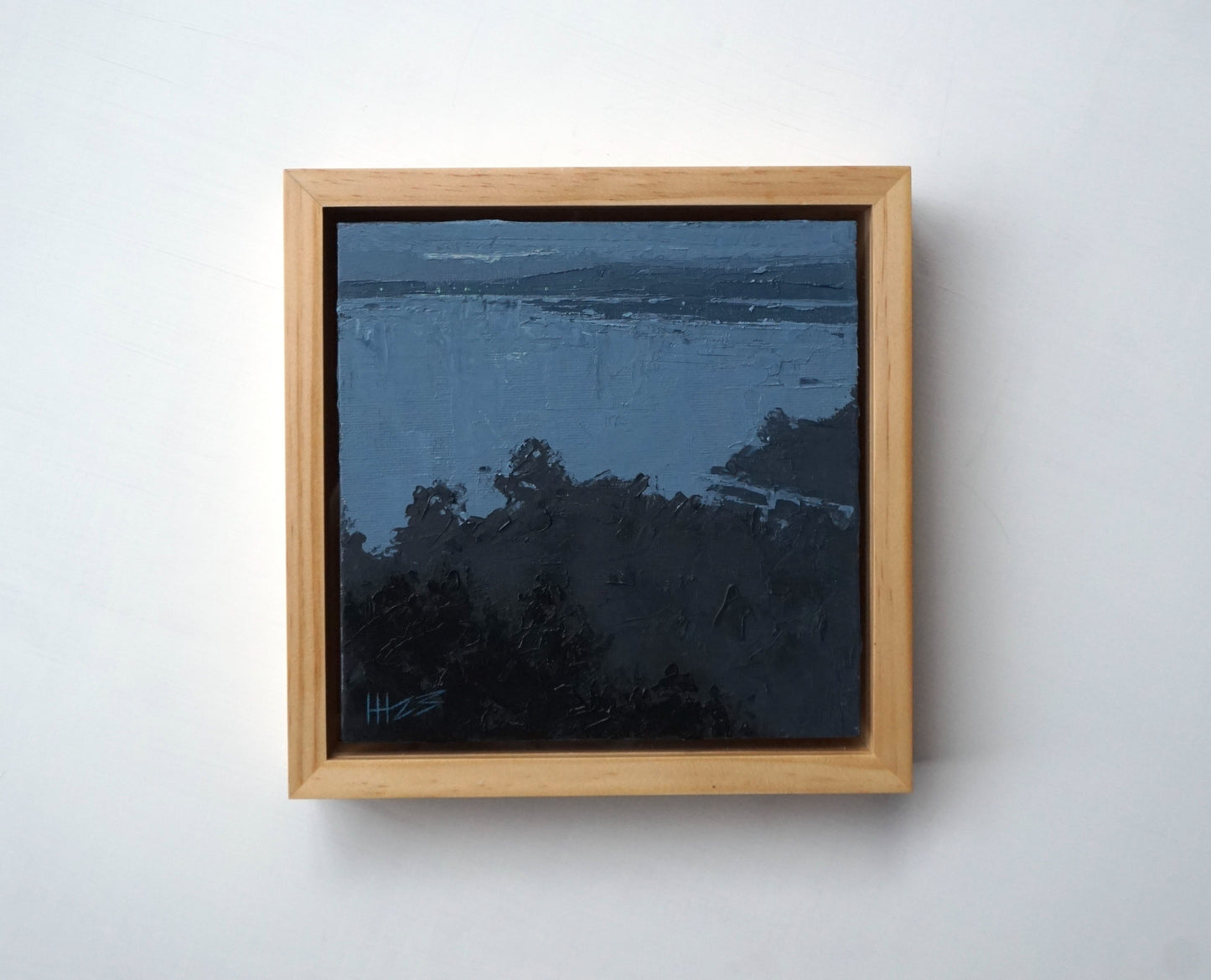 Early gray- 18x18cm / Oil painting on canvas panel