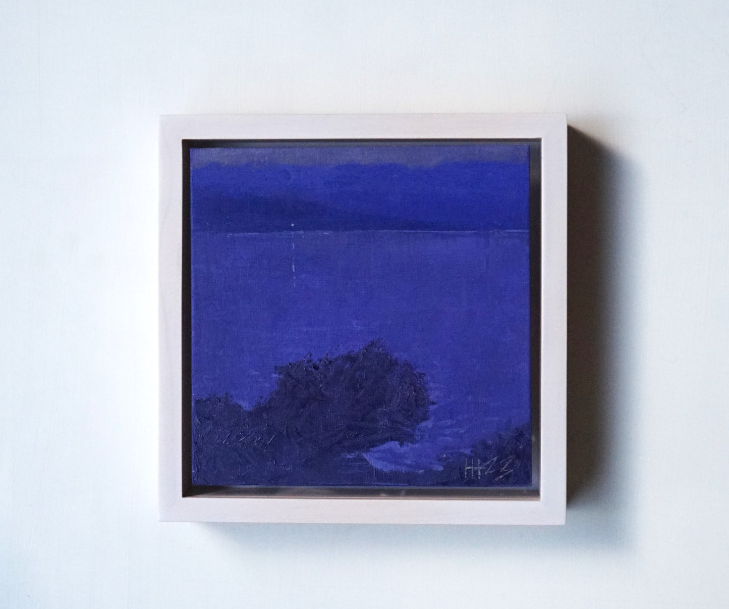 Lone light- 18x18cm / Oil painting on canvas panel