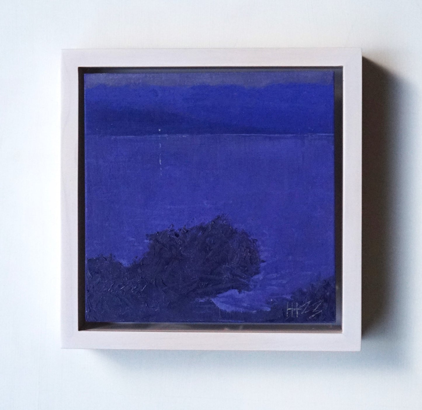 Lone light- 18x18cm / Oil painting on canvas panel