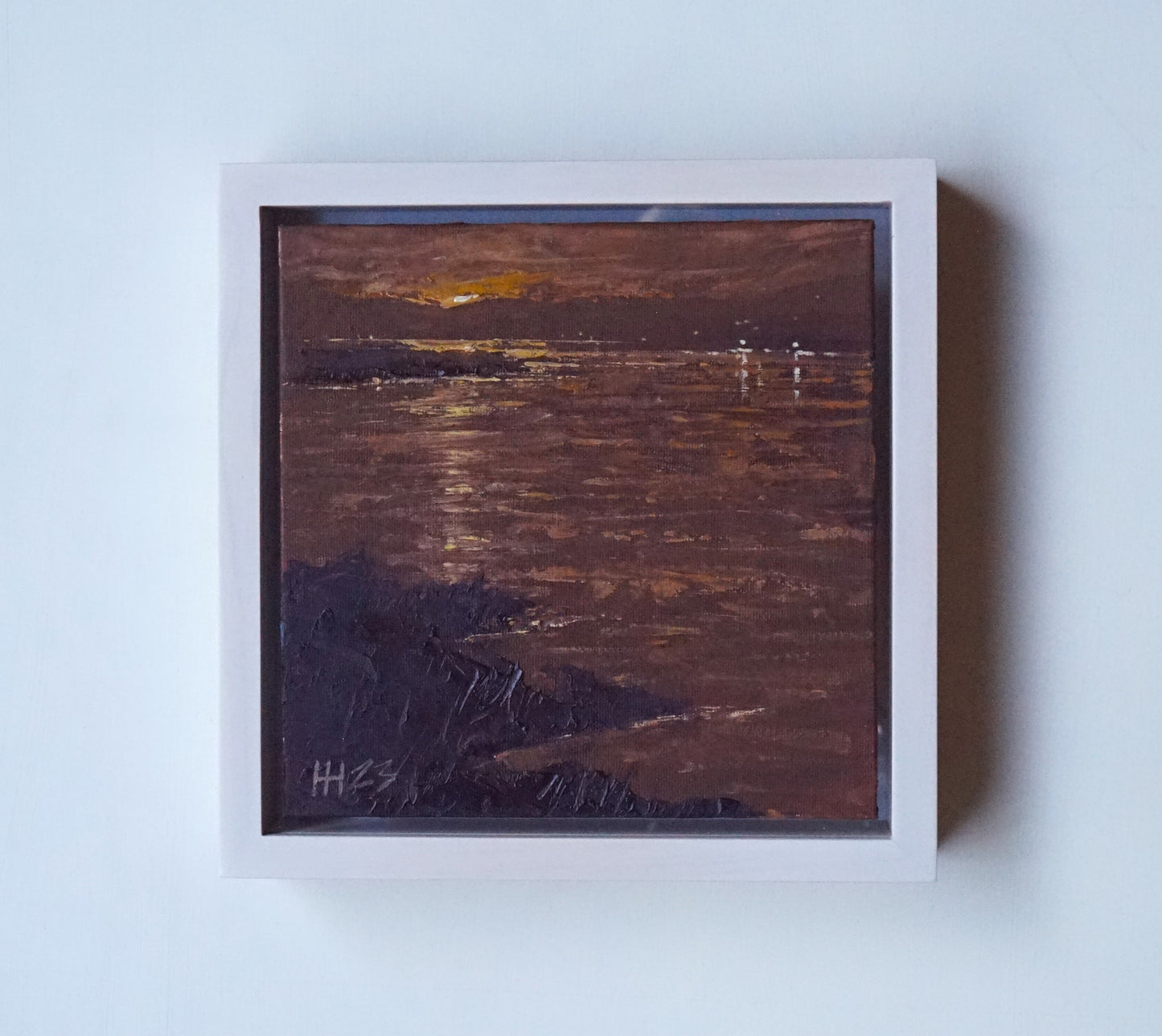 Rich sunset- 18x18cm / Oil painting on canvas panel
