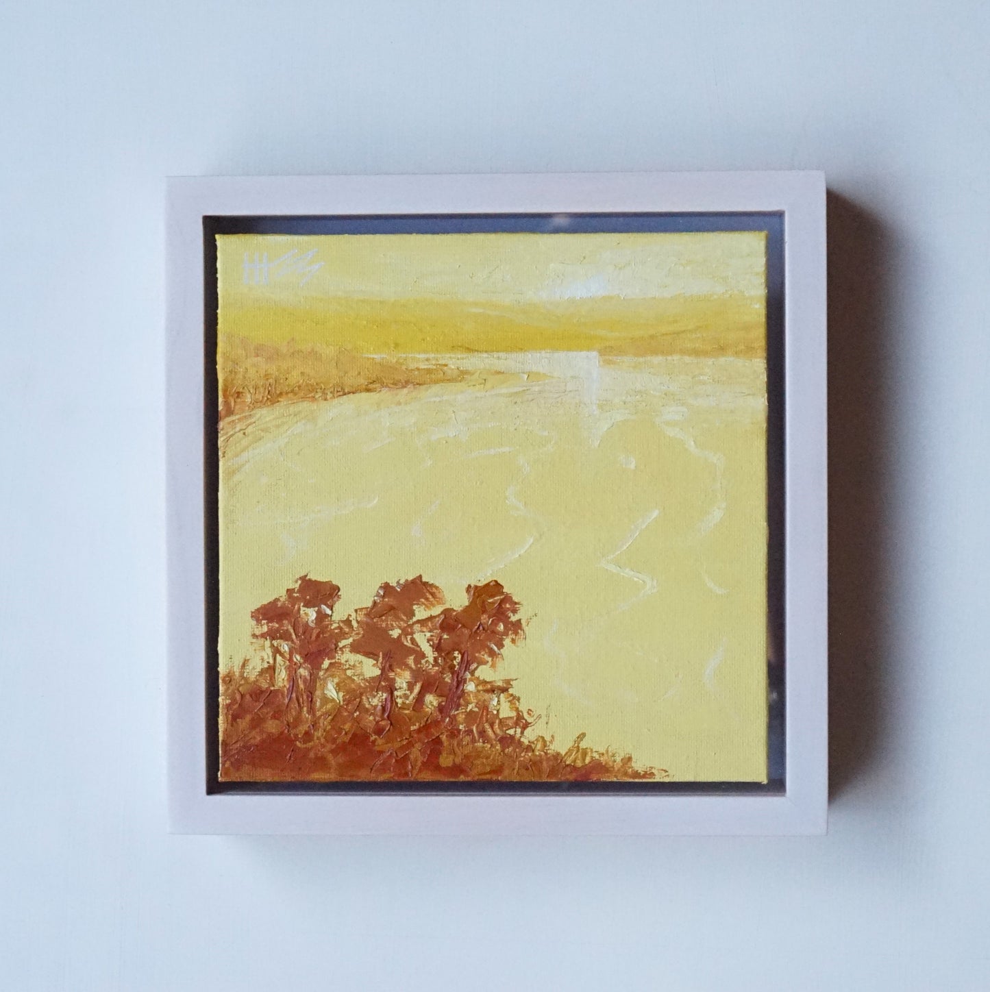 Golden day- 18x18cm / Oil painting on canvas panel