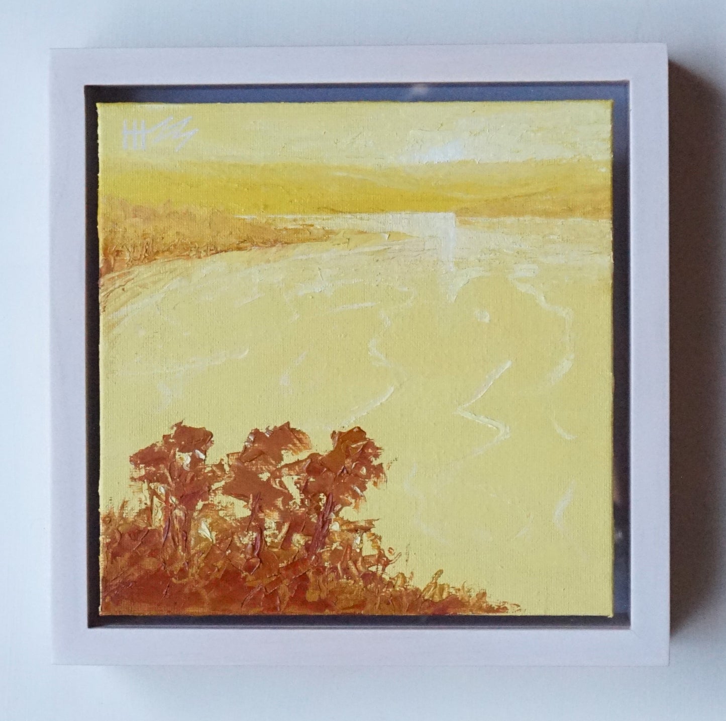 Golden day- 18x18cm / Oil painting on canvas panel