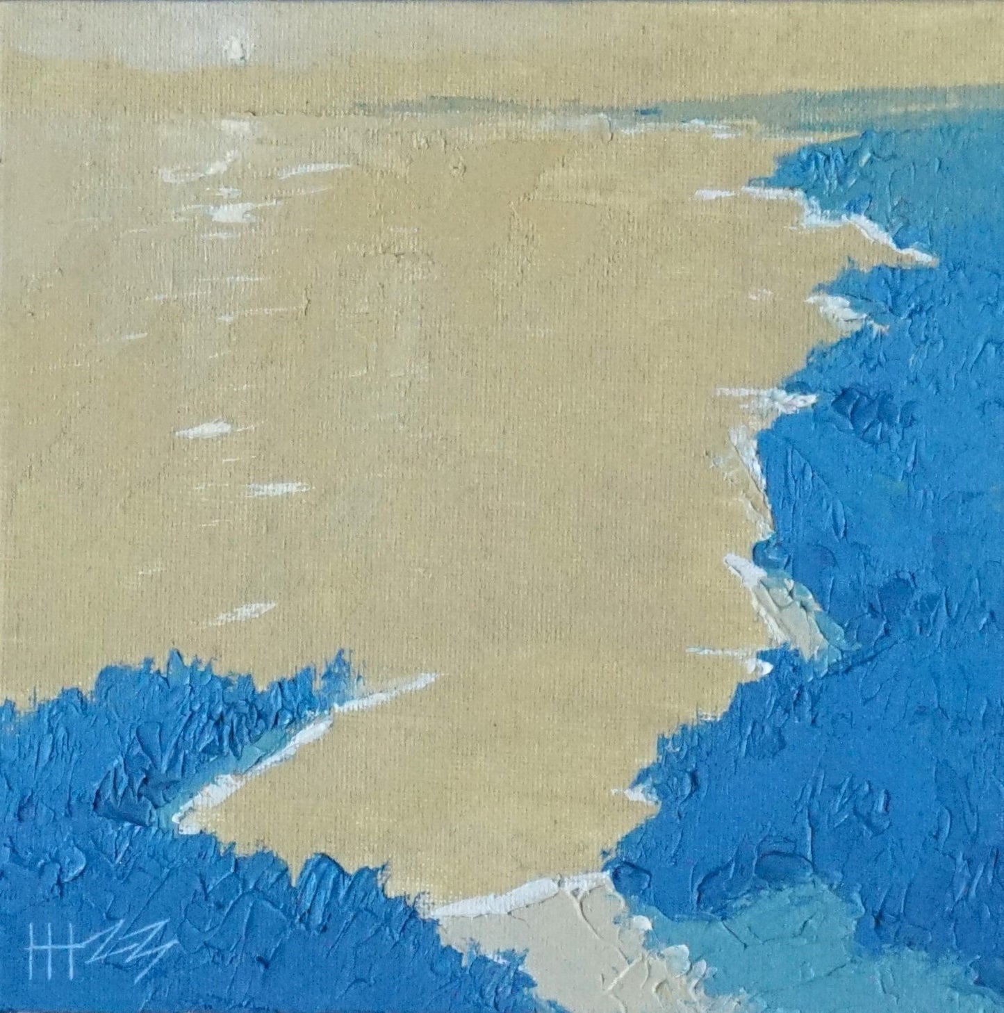 The perfect place- 18x18cm / Oil painting on canvas panel