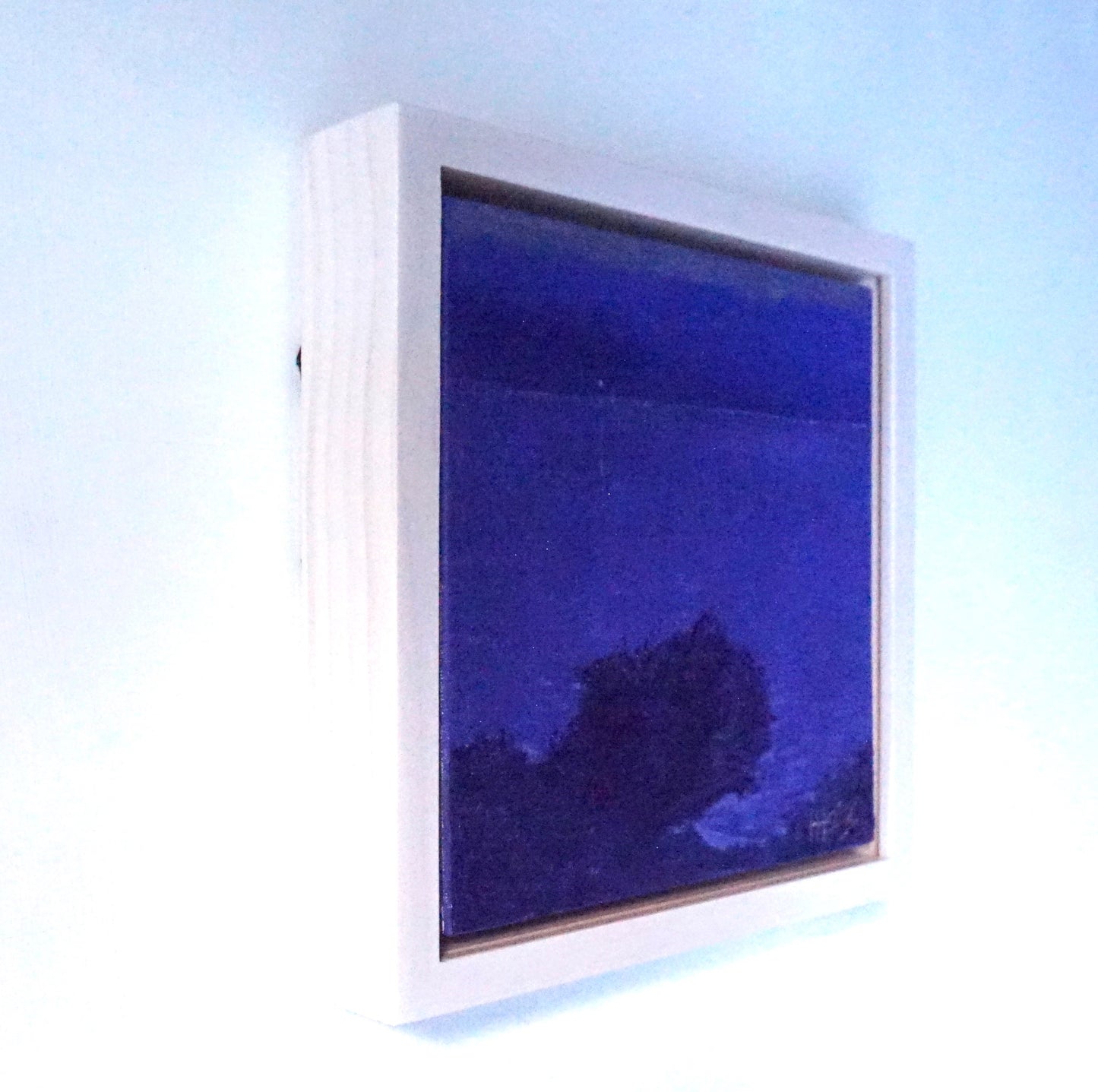 Lone light- 18x18cm / Oil painting on canvas panel