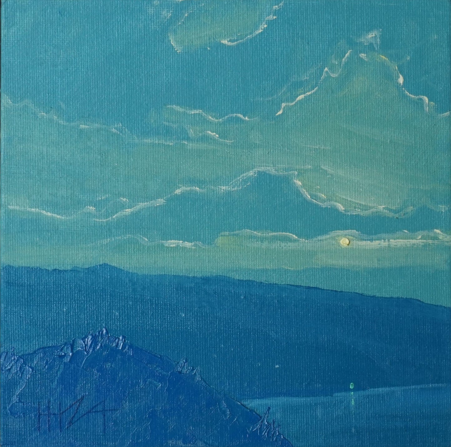 Above as below- 18x18cm / Oil painting on canvas panel