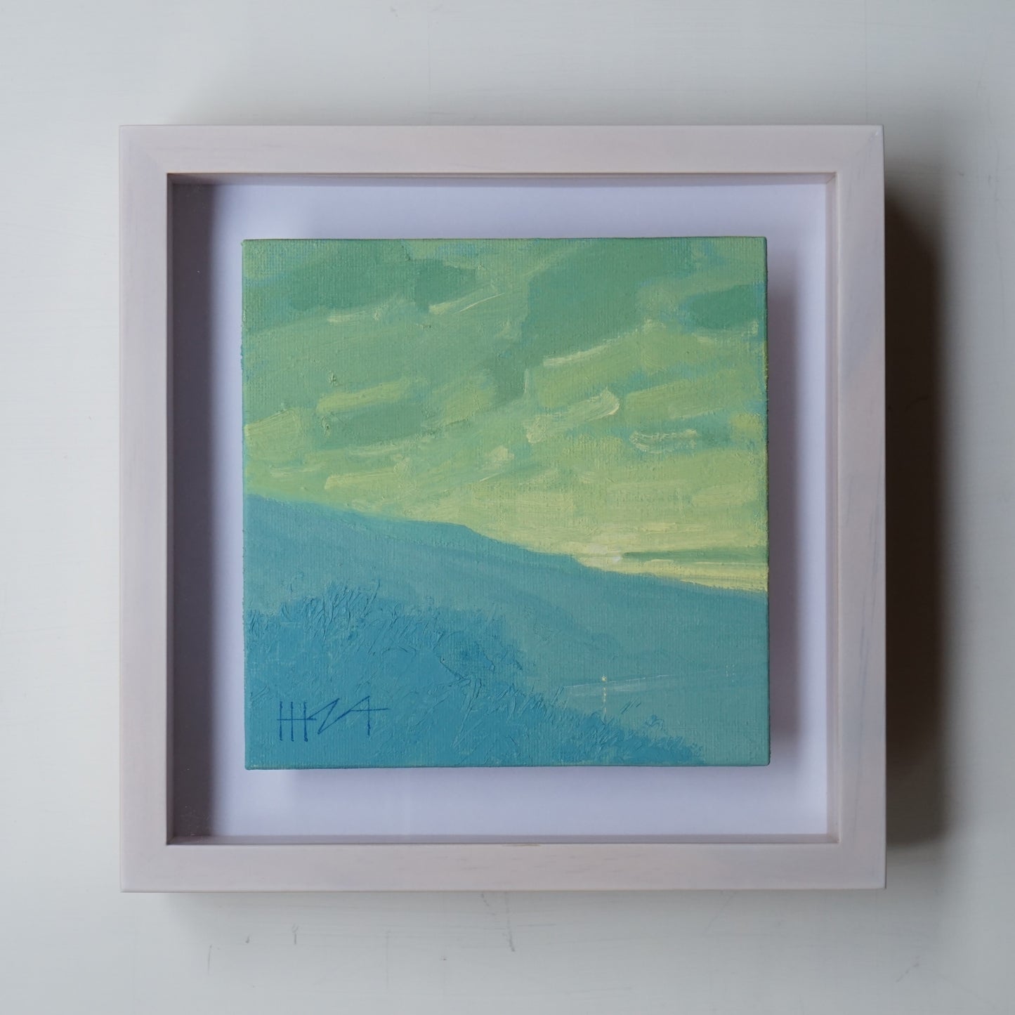 Amongst the islands- 15x15cm / Oil painting on canvas panel