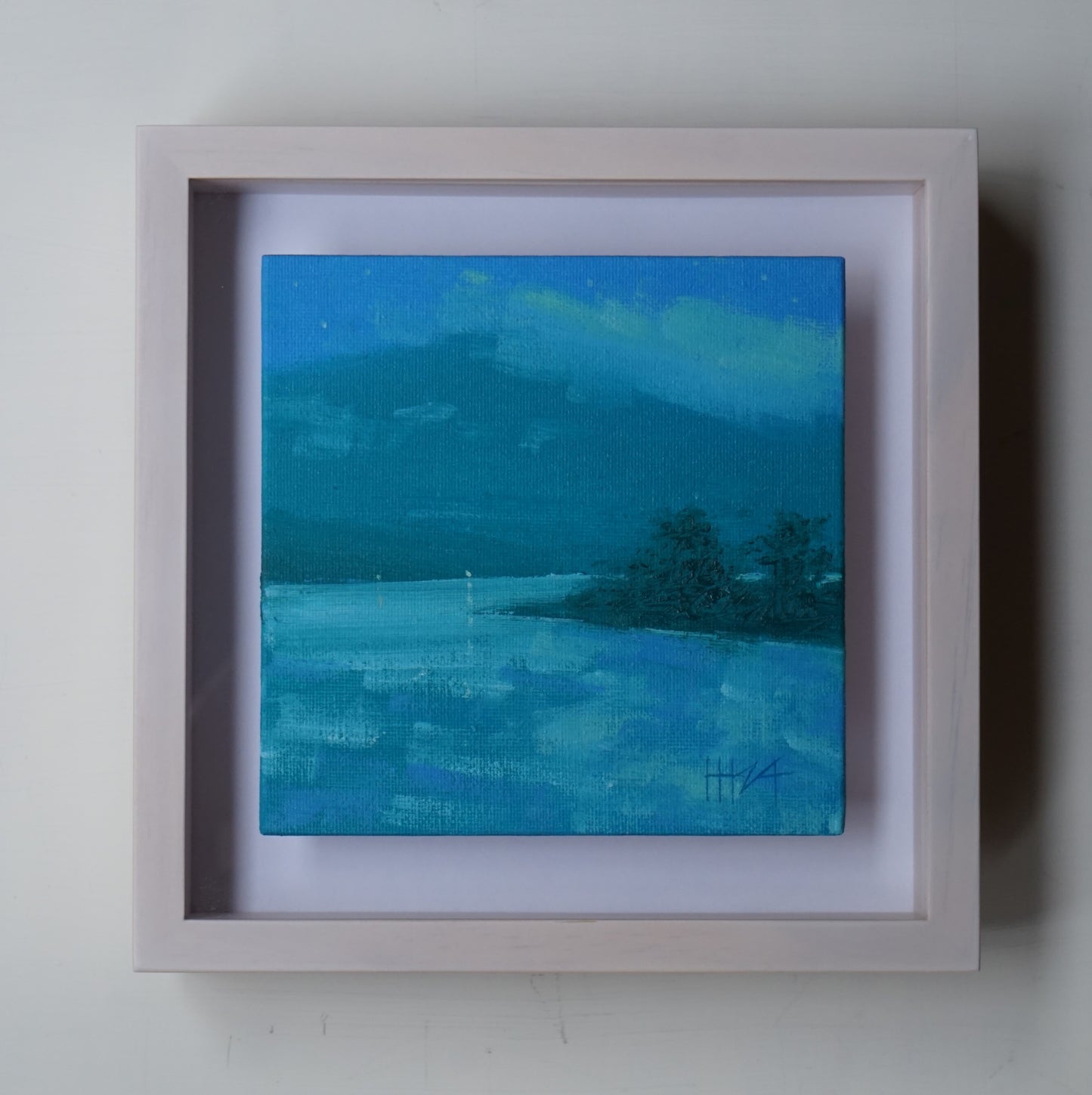 Silent mountain- 15x15cm / Oil painting on canvas panel