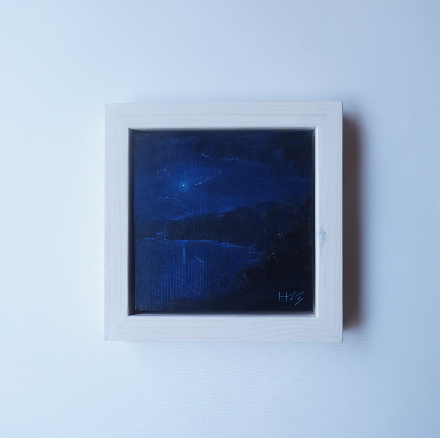 Nocturne observation-20x20cm / Oil painting on canvas panel