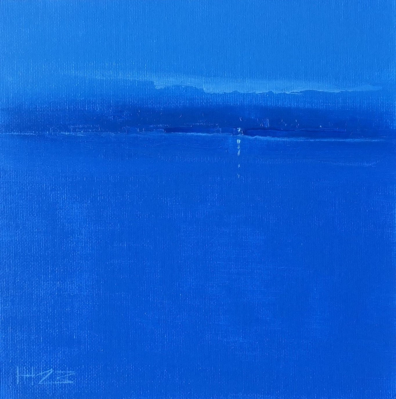 Blue dawn- 20x20cm / Oil painting on canvas panel