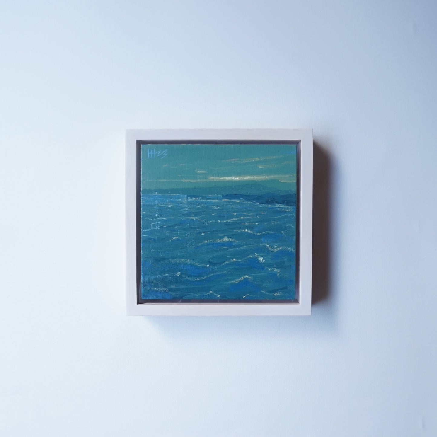 Dancing on the waves- 18x18cm / Oil painting on canvas panel