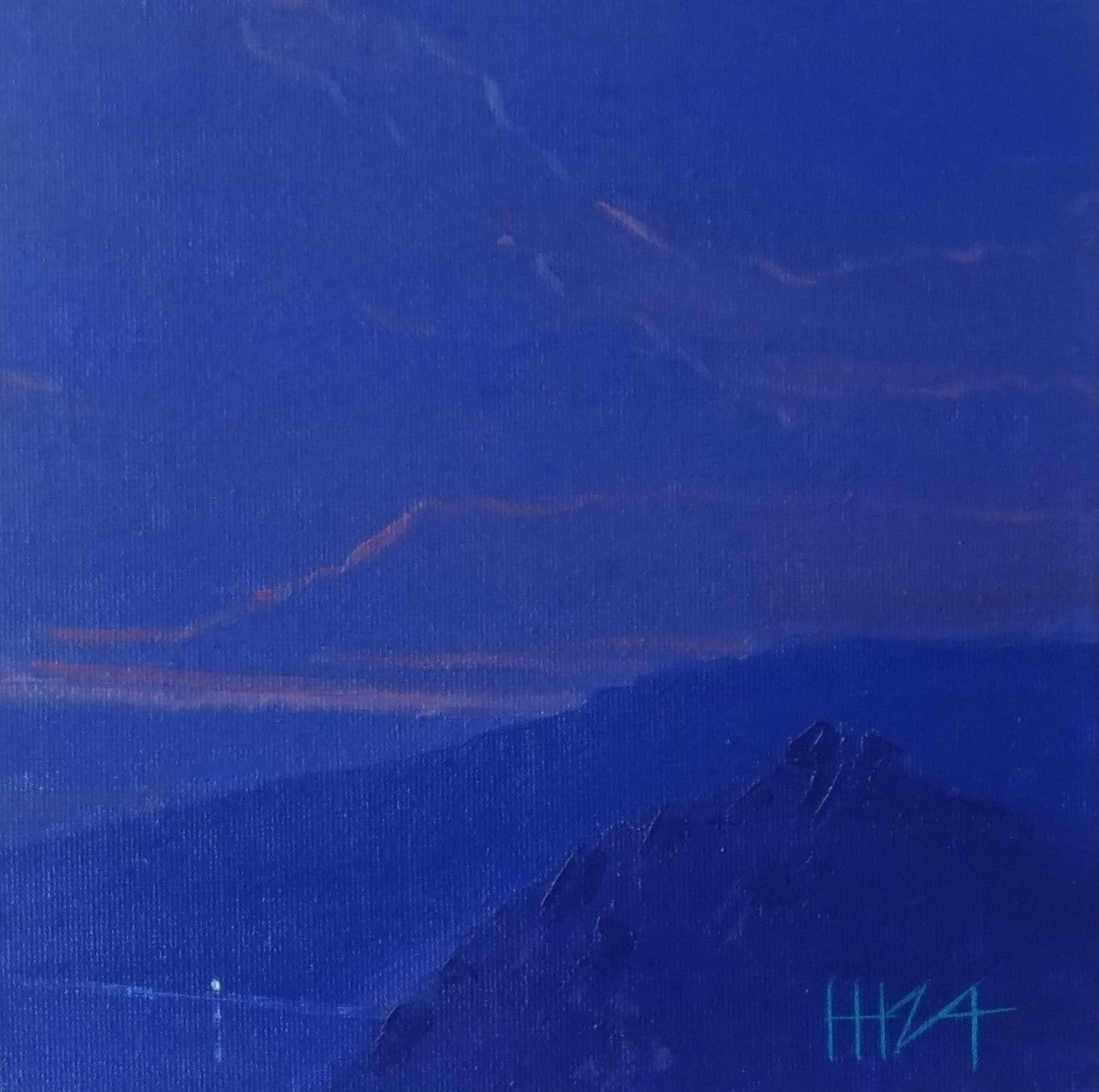 Hidden- 18x18cm / Oil painting on canvas panel