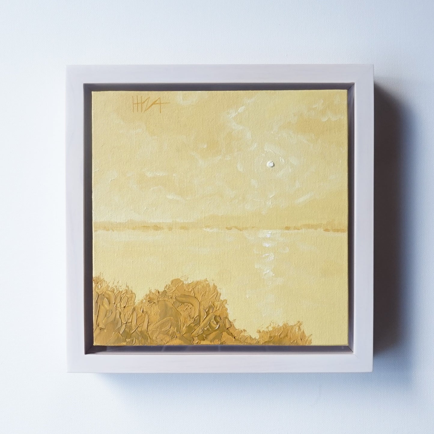 Yellow Summer- 18x18cm / Oil painting on canvas panel