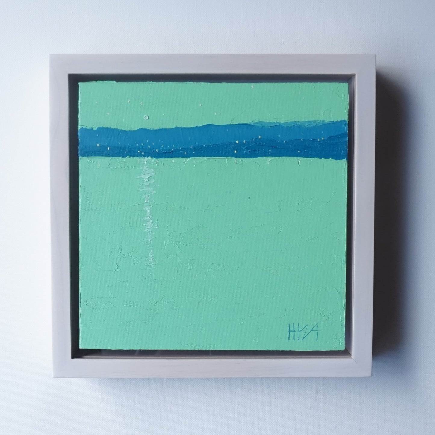 Lime night- 18x18cm / Oil painting on canvas panel