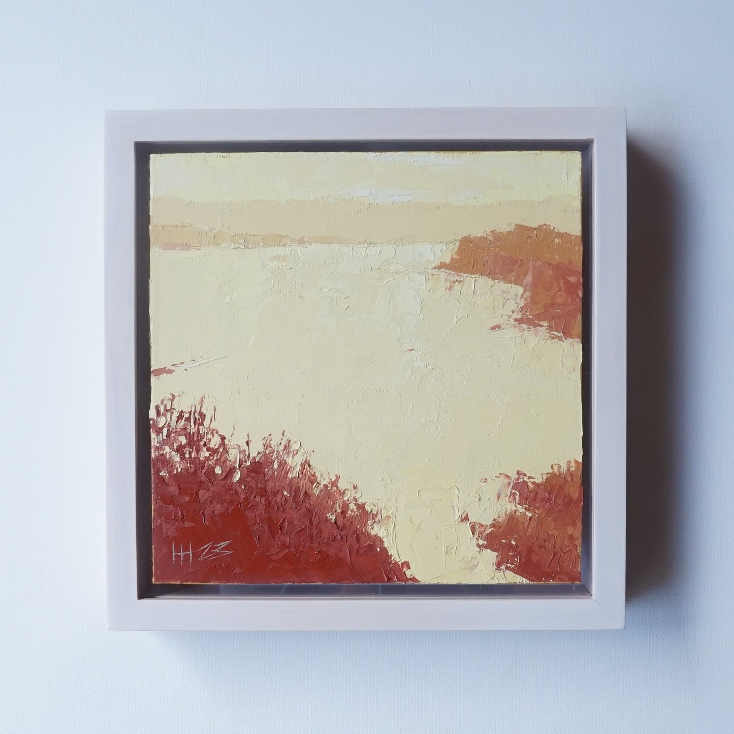 At the end of a beautiful day- 18x18cm / Oil painting on canvas panel
