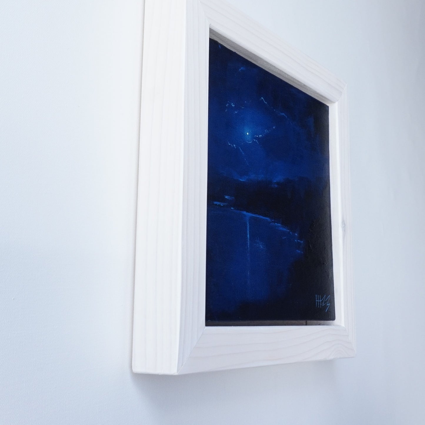Nocturne observation-20x20cm / Oil painting on canvas panel