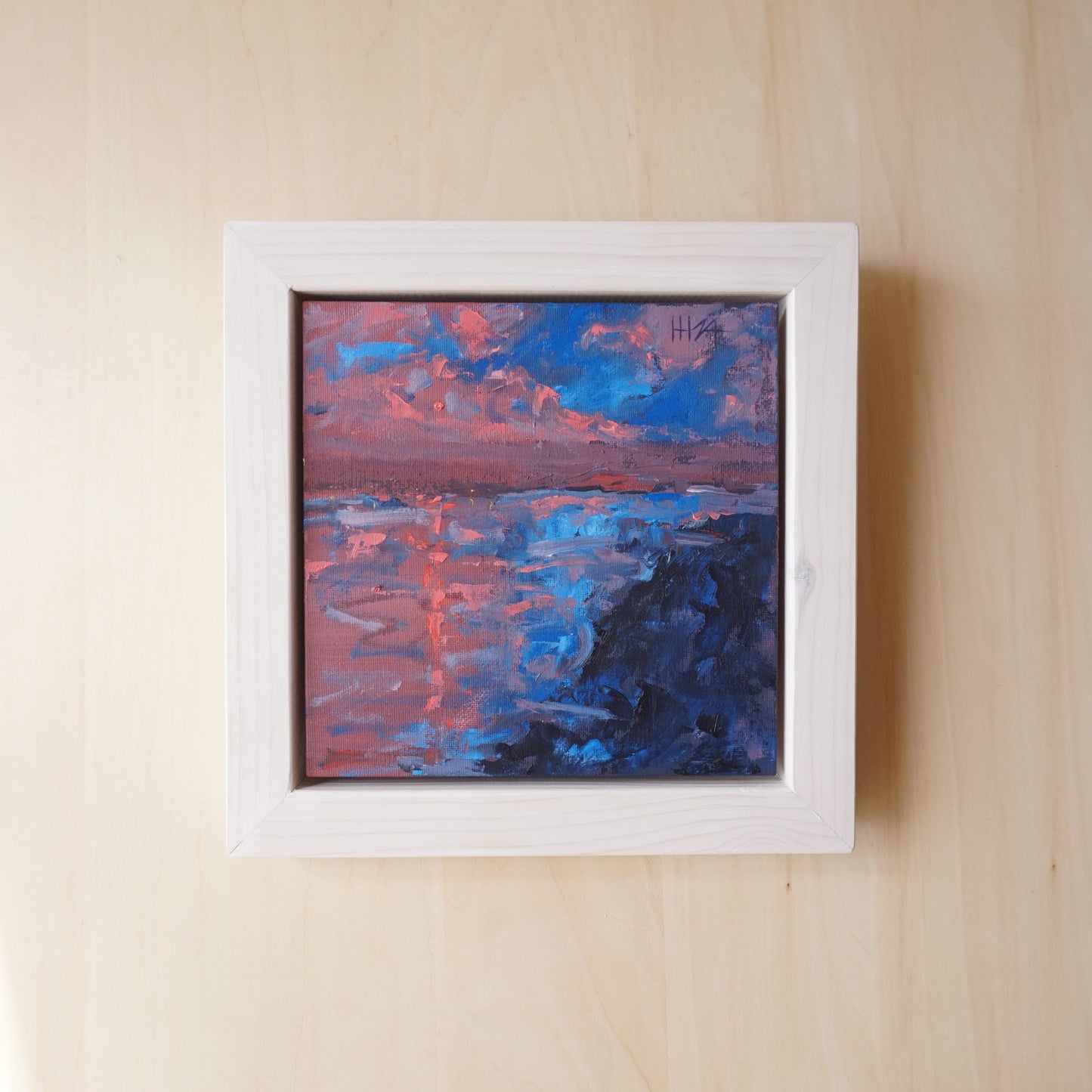 Nature's entertainment- 20x20cm / Oil painting on canvas panel