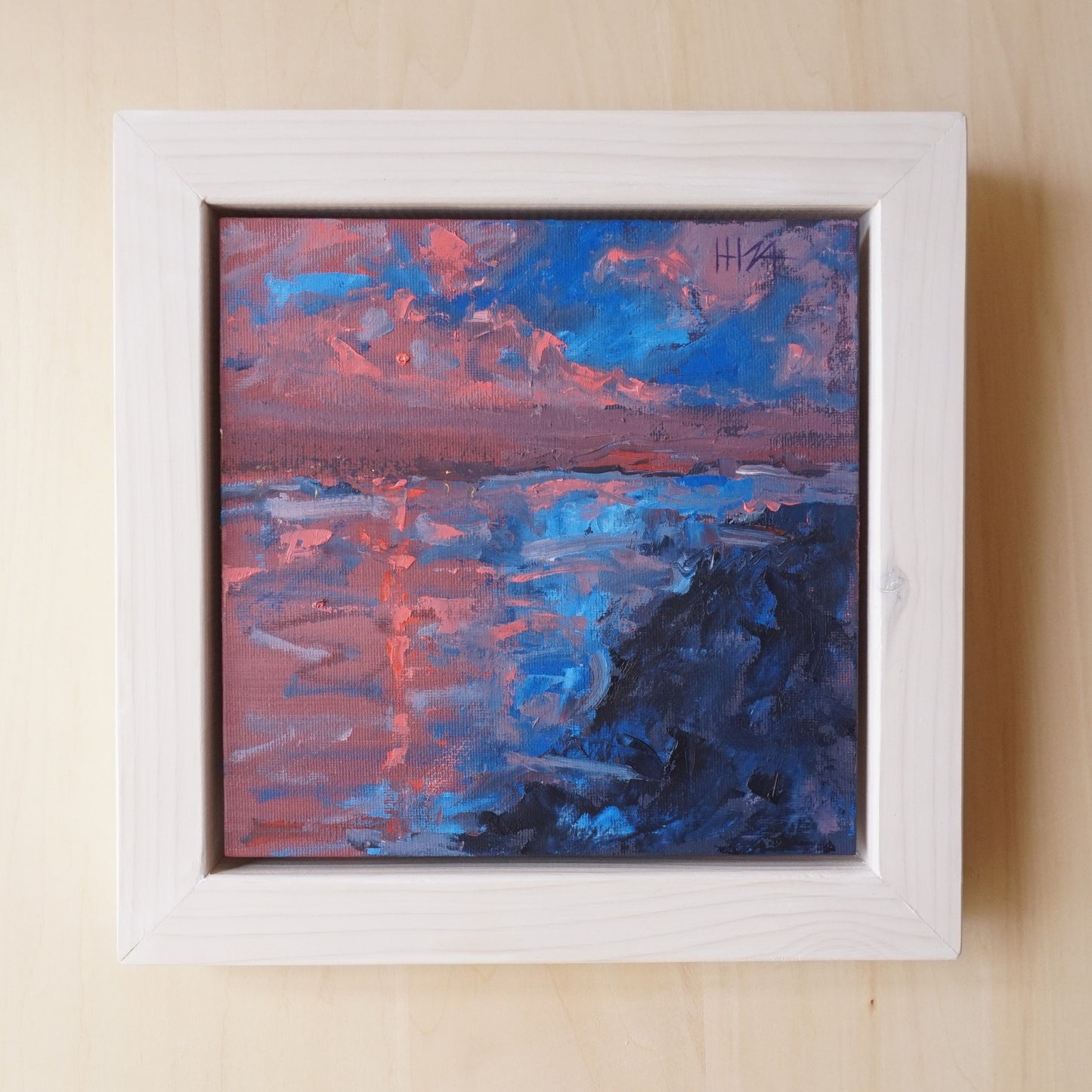 Nature's entertainment- 20x20cm / Oil painting on canvas panel