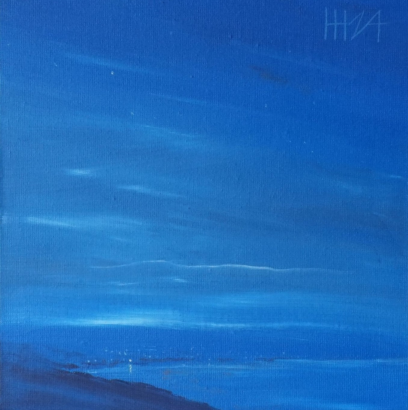 Hints of dawn- 18x18cm / Oil painting on canvas panel