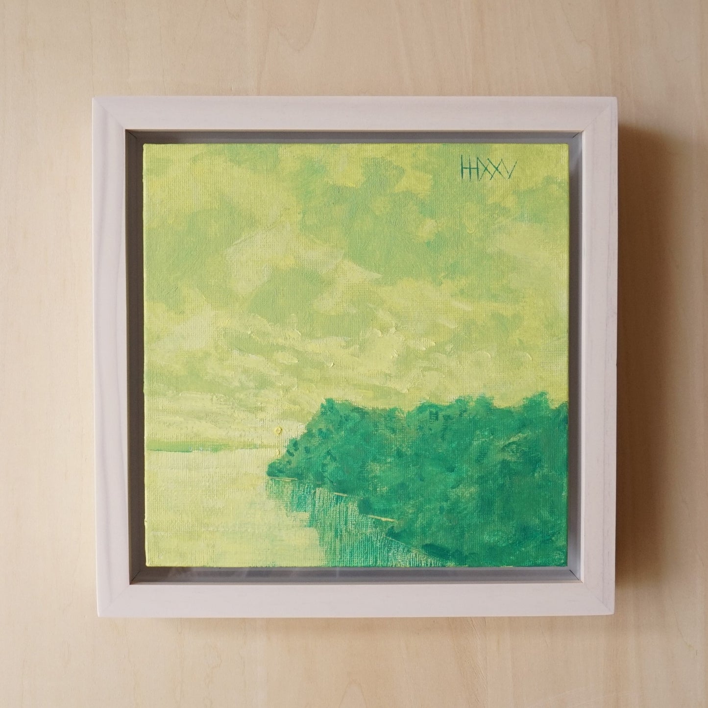 In motion- 18x18cm / Oil painting on canvas panel