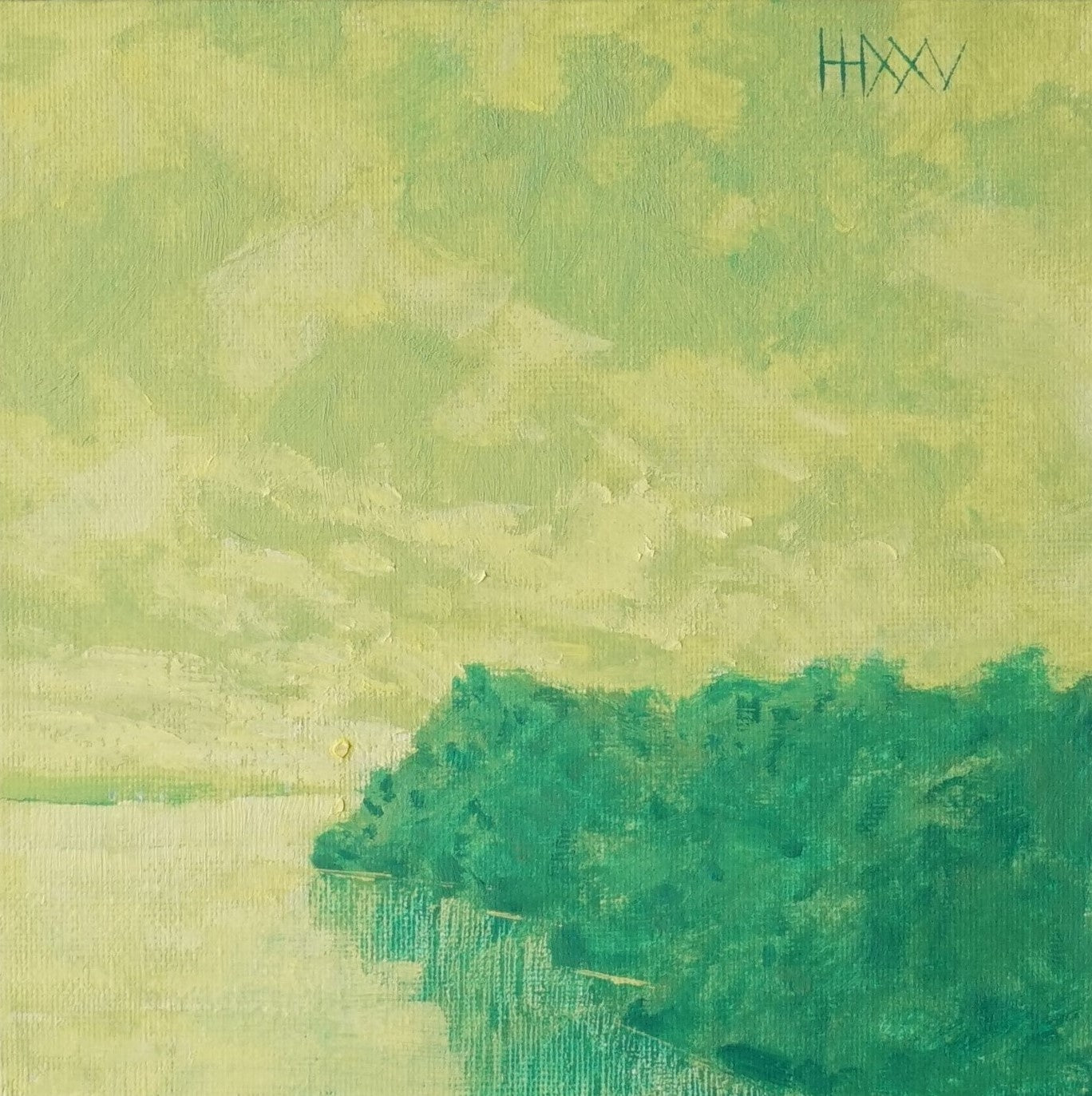 In motion- 18x18cm / Oil painting on canvas panel
