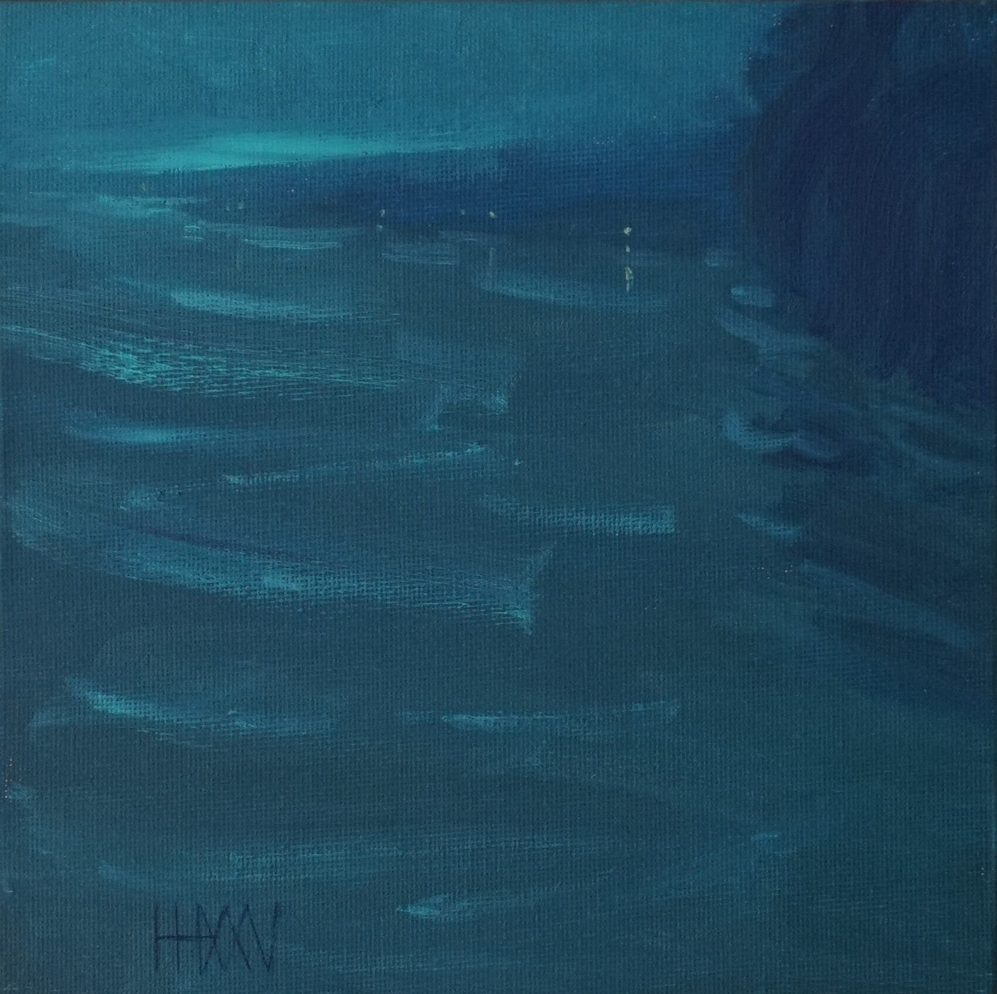 Ancient glow- 18x18cm / Oil painting on canvas panel