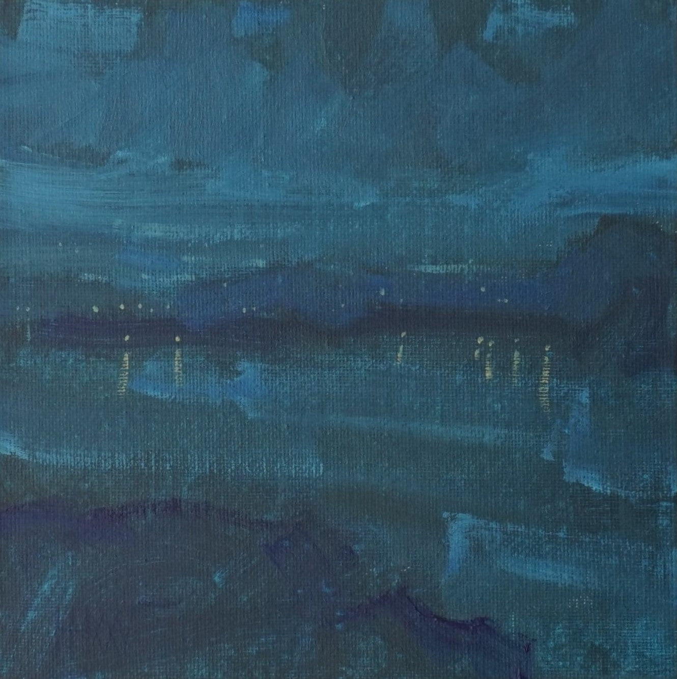 Freedom of the night- 18x18cm / Oil painting on canvas panel