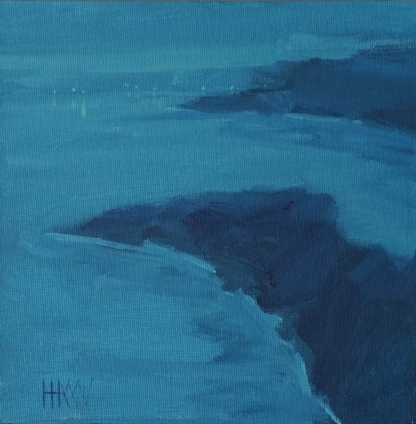 Over and out- 18x18cm / Oil painting on canvas panel