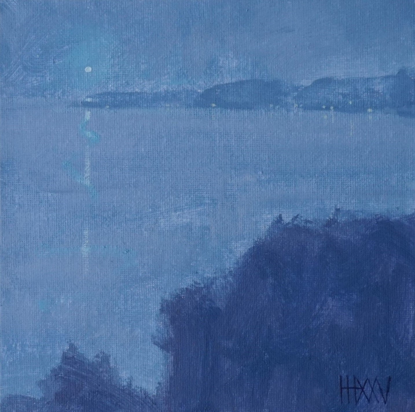 Air- 18x18cm / Oil painting on canvas panel