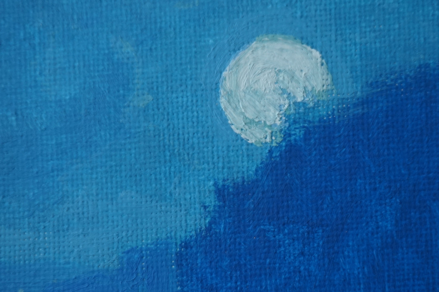Night of the moon- 18x18cm / Oil painting on canvas panel