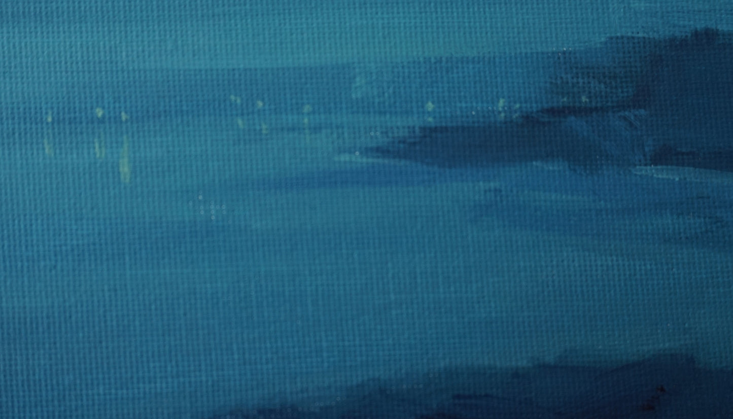Over and out- 18x18cm / Oil painting on canvas panel
