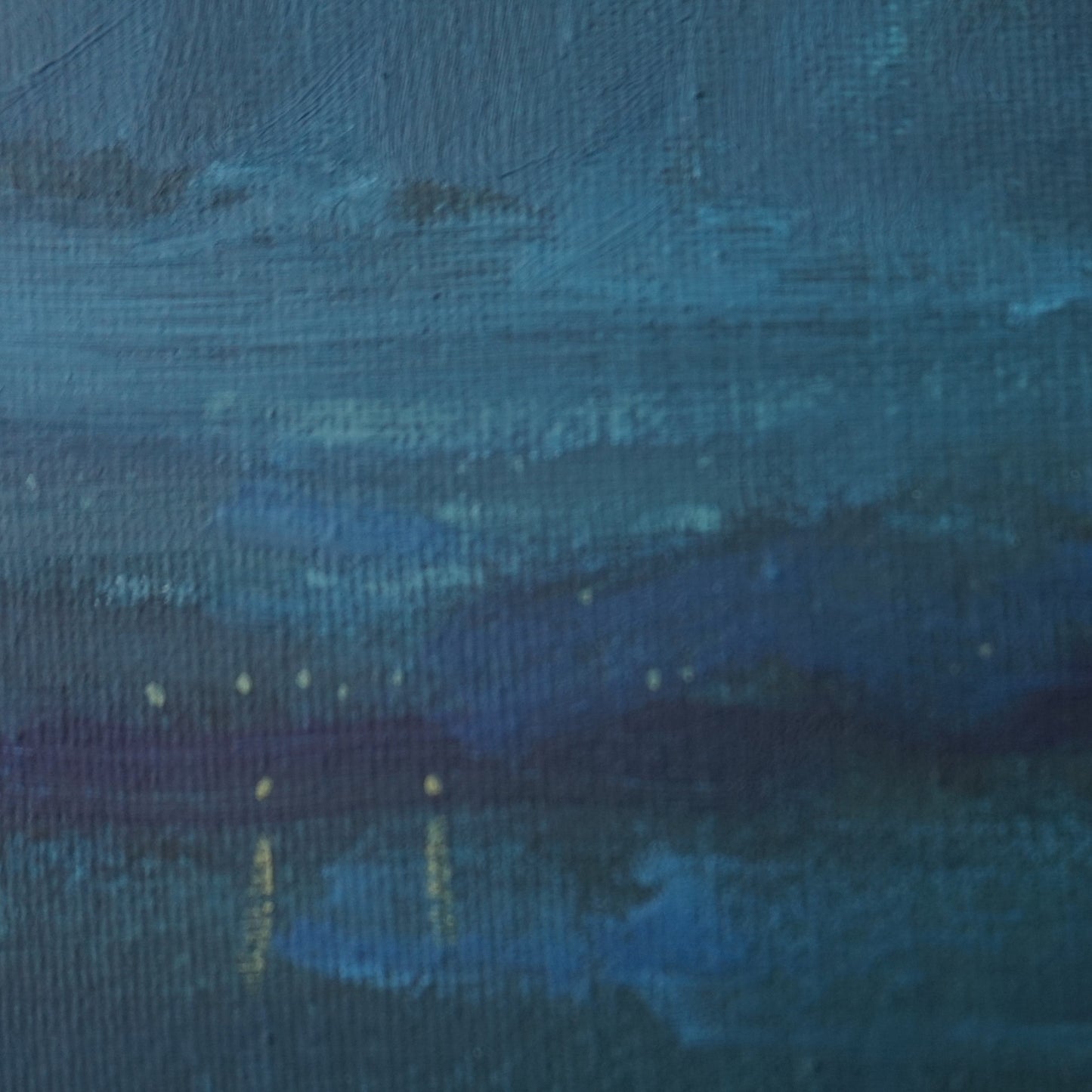 Freedom of the night- 18x18cm / Oil painting on canvas panel