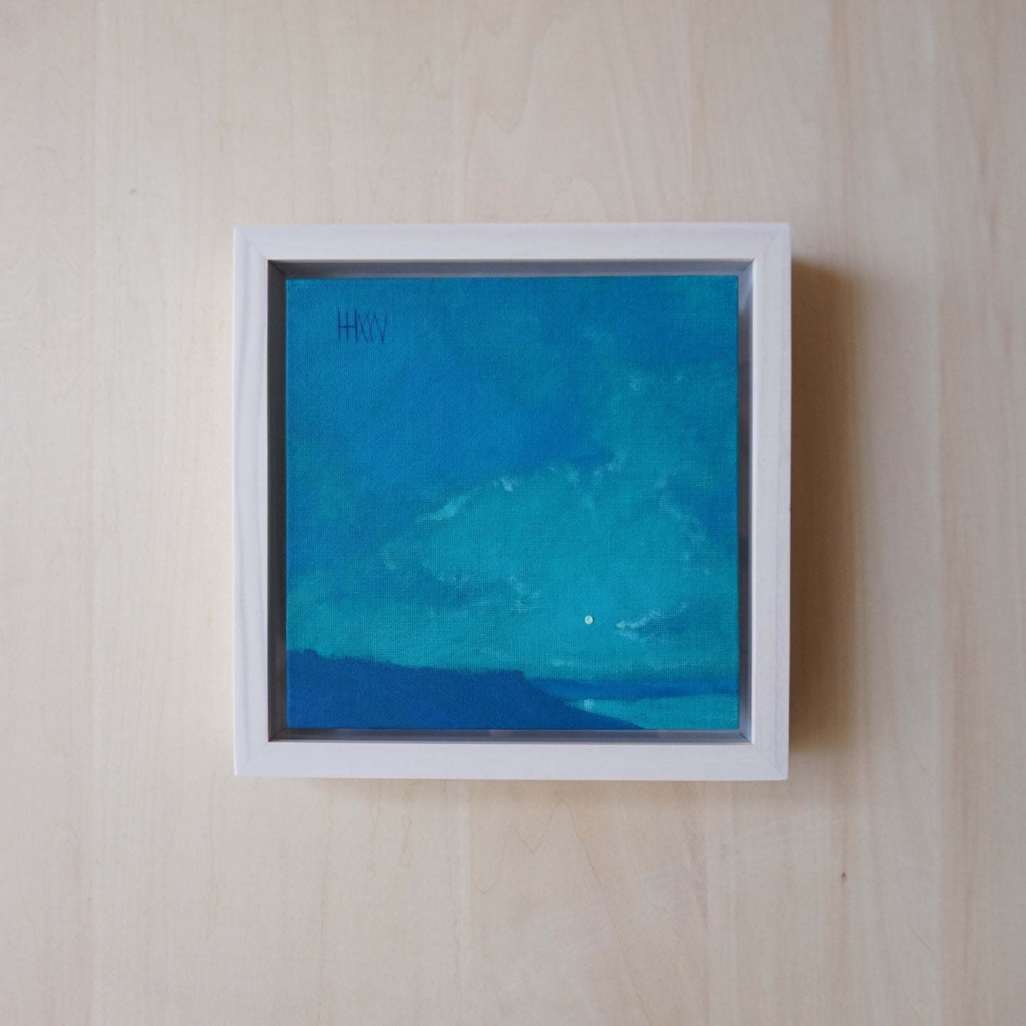 Beacon of the night- 18x18cm / Oil painting on canvas panel