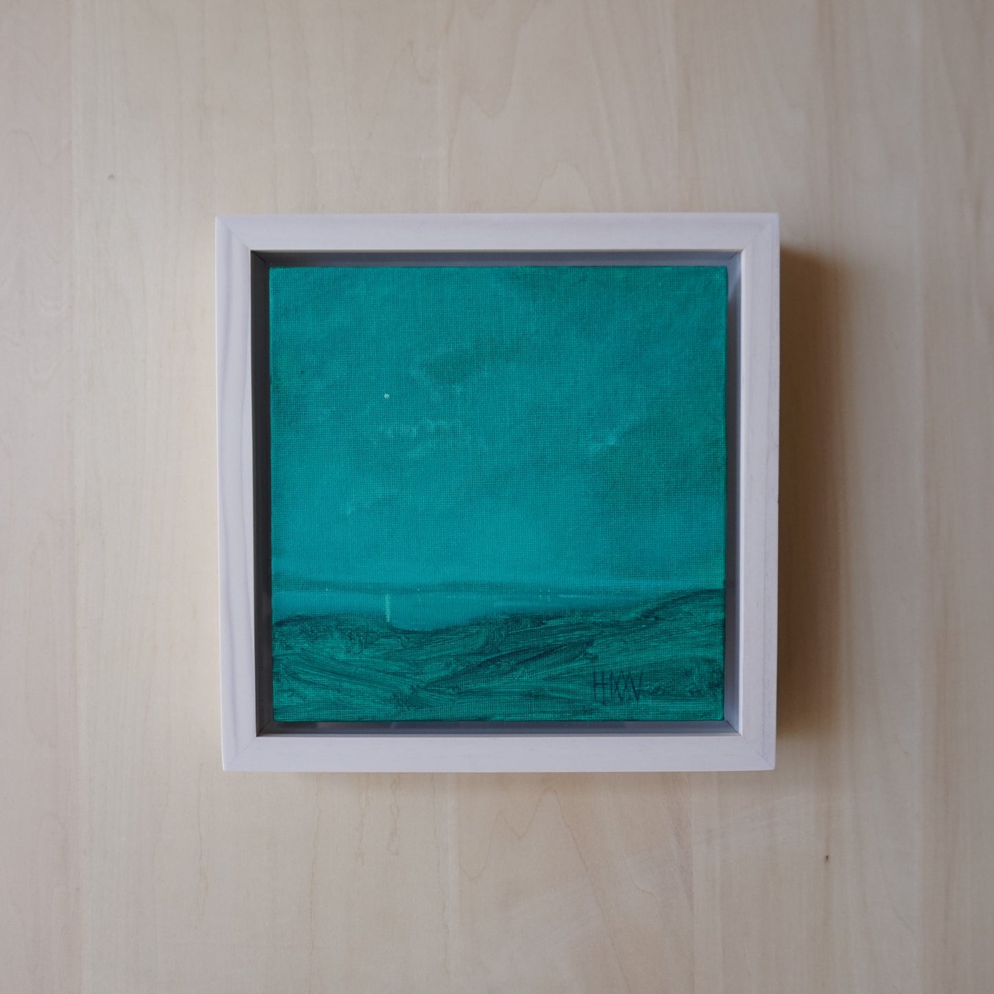 High above- 18x18cm / Oil painting on canvas panel